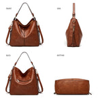 Anwra Leather Tote Bag Black – Top View